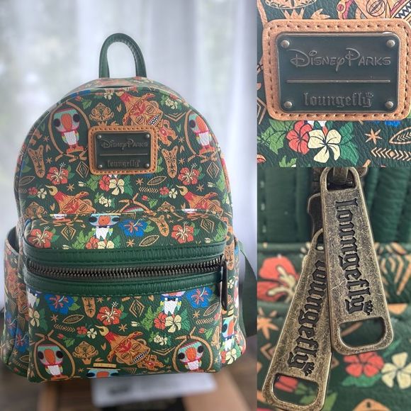 Loungefly Bags Disney Parks Excl Loungefly Enchanted Tiki Room Backpack Green New Wo Tag